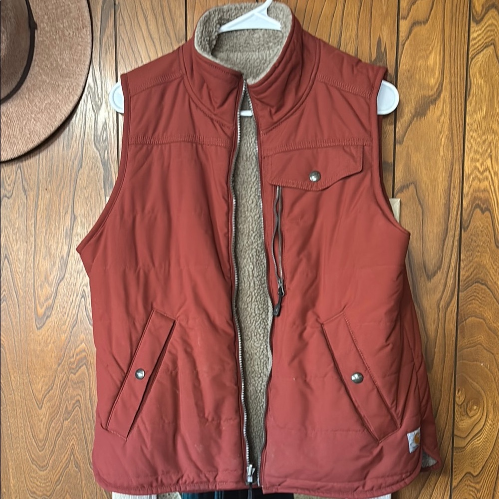 Carhartt Rust Brown Vest